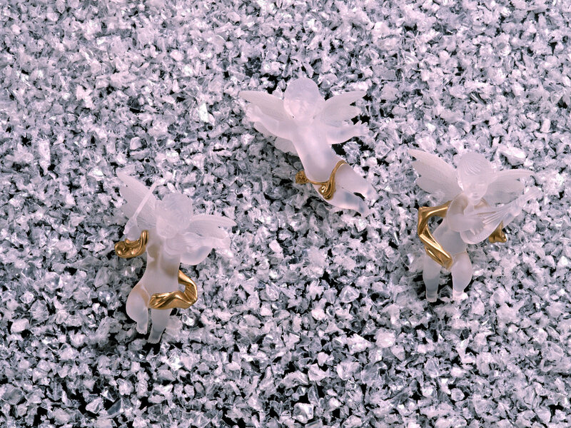 Three Angel Figurines — White, Serene