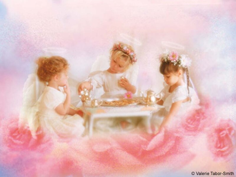 Three Angelic Children — Pink