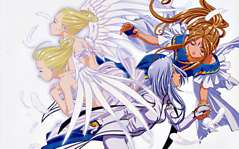 Three Angelic Girls — White, Dynamic