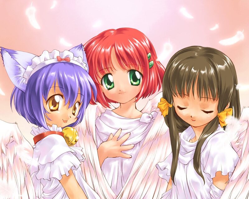 Three Angelic Girls — White