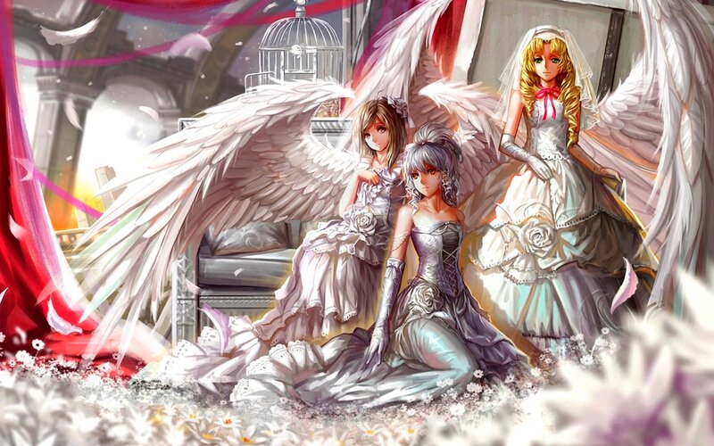 Three Angelic Women