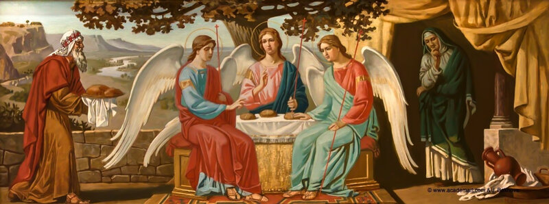 Three Angels at Table
