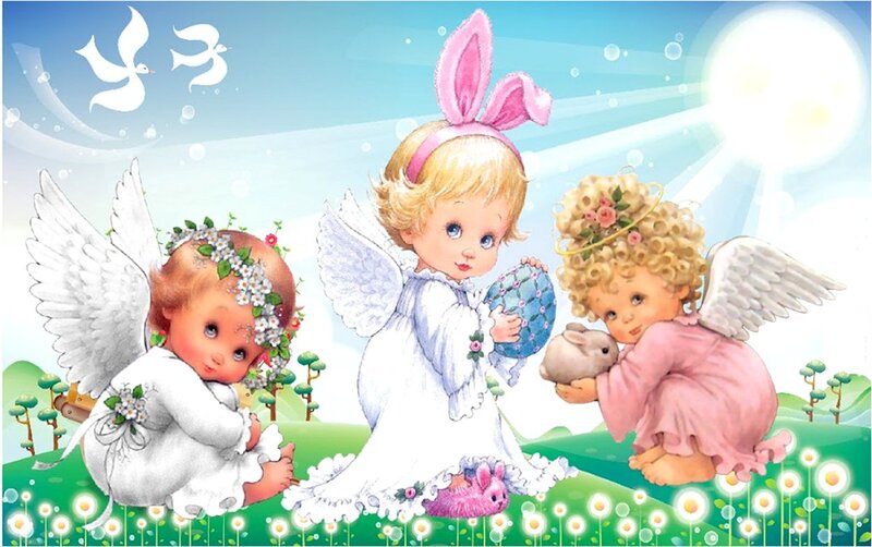 Three Angels in a Field