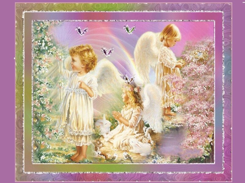Three Angels in Garden
