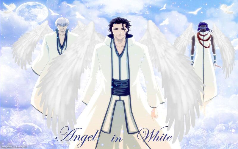 Three Angels in White Robes