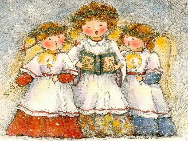 Three Angels Singing — White