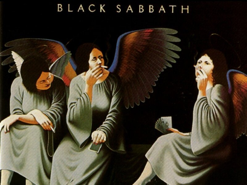 Three Angels Smoking — Black