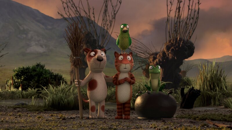 Three Animals in a Field