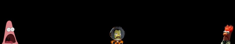 Three Animated Characters — Black, Suspenseful