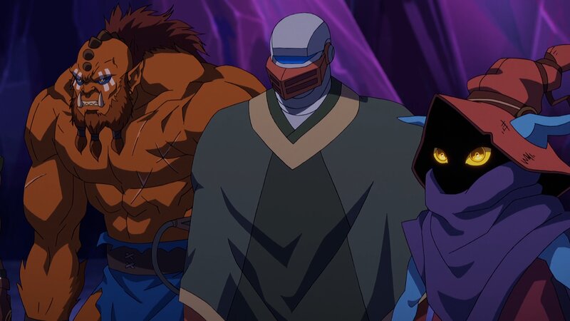 Three Animated Characters — Purple, Dramatic, Night