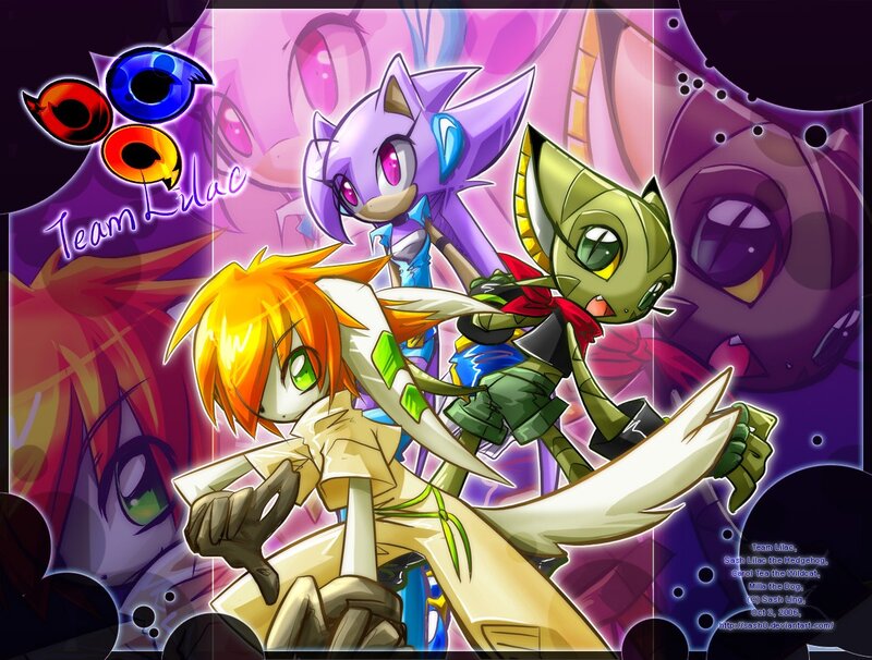 Three Animated Characters — Purple, Dynamic