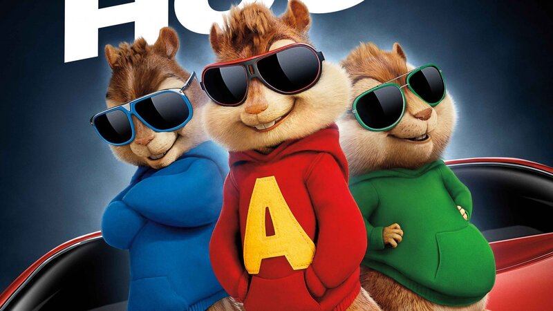Three Animated Chipmunks — Red, Confident