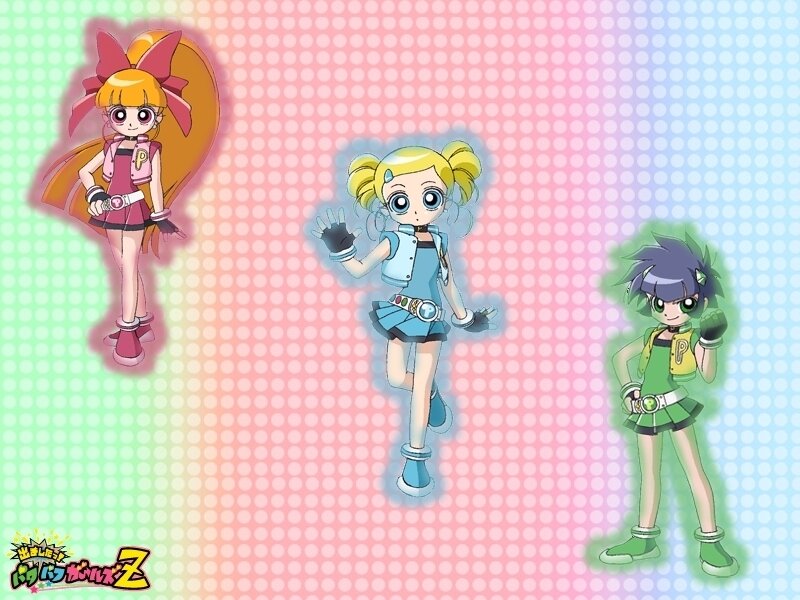 Three Animated Girls — Pink