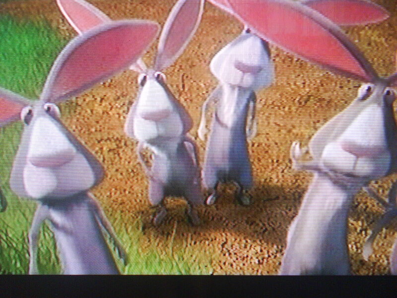 Three Animated Rabbits — Green