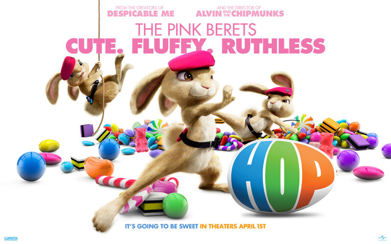 Three Animated Rabbits