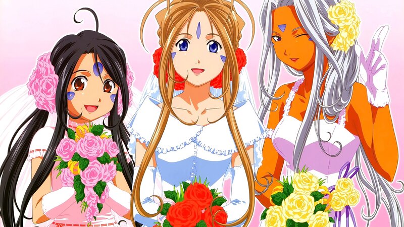 Three Anime Brides — Pink