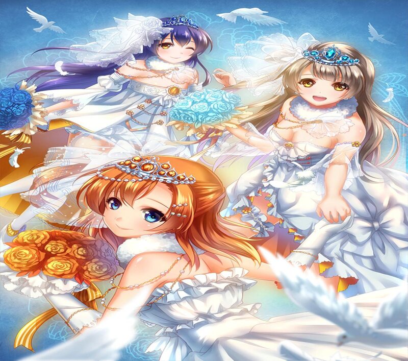 Three Anime Brides