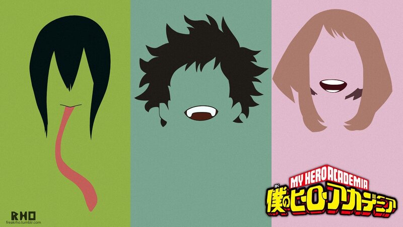 Three Anime Character Silhouettes