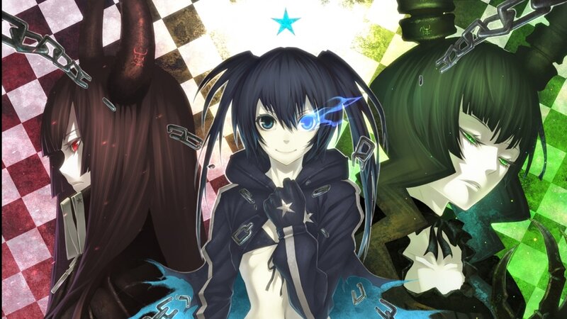 Three Anime Characters — Black, Dramatic, Chains