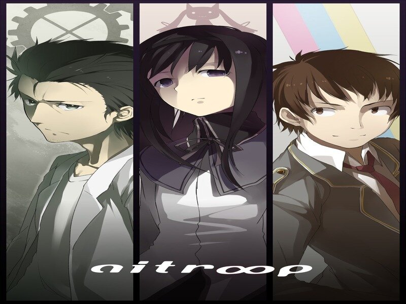 Three Anime Characters — Black, Dramatic, Gears