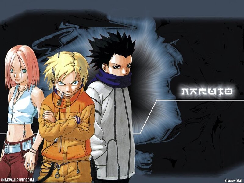 Three Anime Characters — Black, Dramatic, Manga, Anime Art, Text