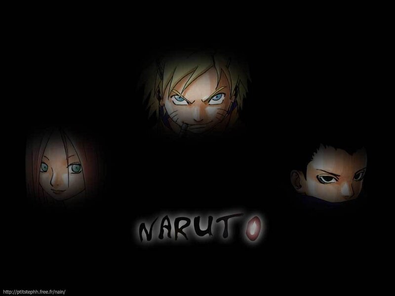 Three Anime Characters — Black, Dramatic, Night, Character Faces
