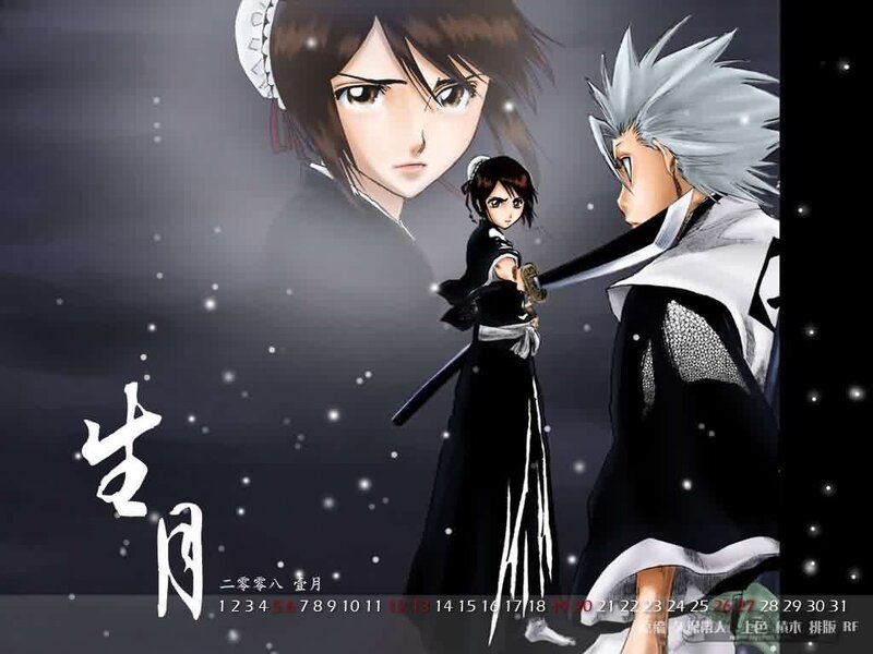 Three Anime Characters — Black, Dramatic, Night, Sword