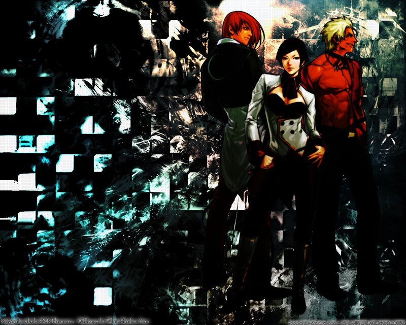 Three Anime Characters — Black, Dramatic, Red Hair, Black Hair