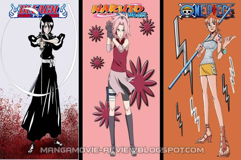 Three Anime Characters — Black, Dramatic, Sword