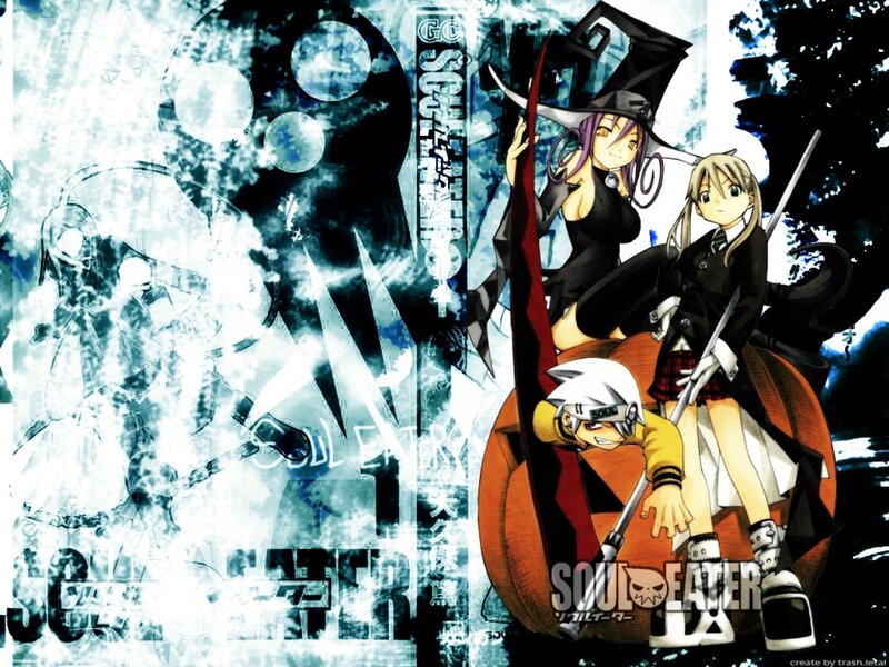 Three Anime Characters — Black, Dramatic, Witch Hat