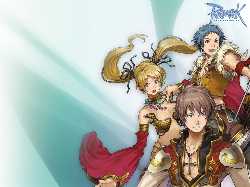 Three Anime Characters — Blue, Adventurous, Armor