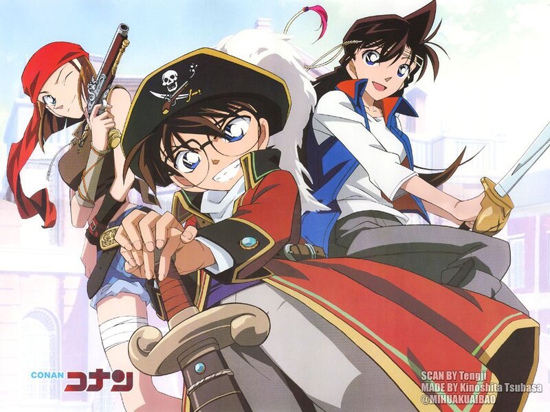Three Anime Characters — Blue, Adventurous