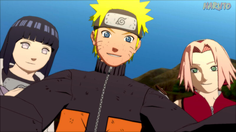 Three Anime Characters — Blue, Calm, Afternoon, Anime Character
