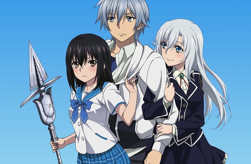 Three Anime Characters — Blue, Calm, Afternoon, School Uniform