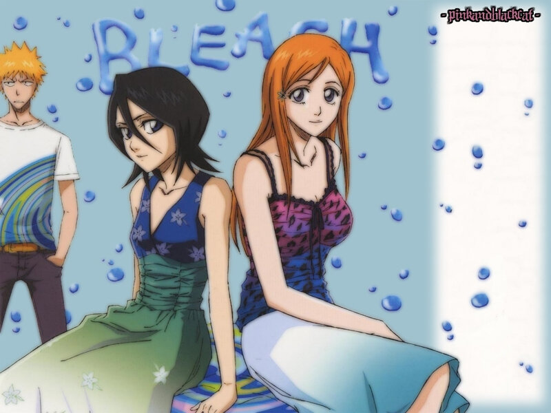 Three Anime Characters — Blue, Calm, Bubbles