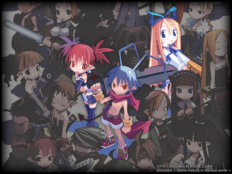 Three Anime Characters — Blue, Chaotic