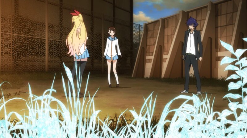 Three Anime Characters — Blue, Dramatic, Afternoon, Girls