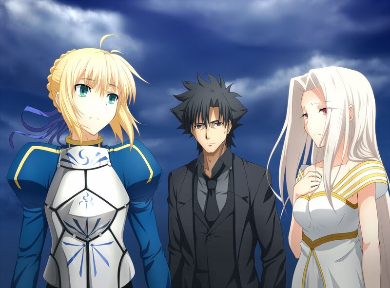 Three Anime Characters — Blue, Dramatic, Armor