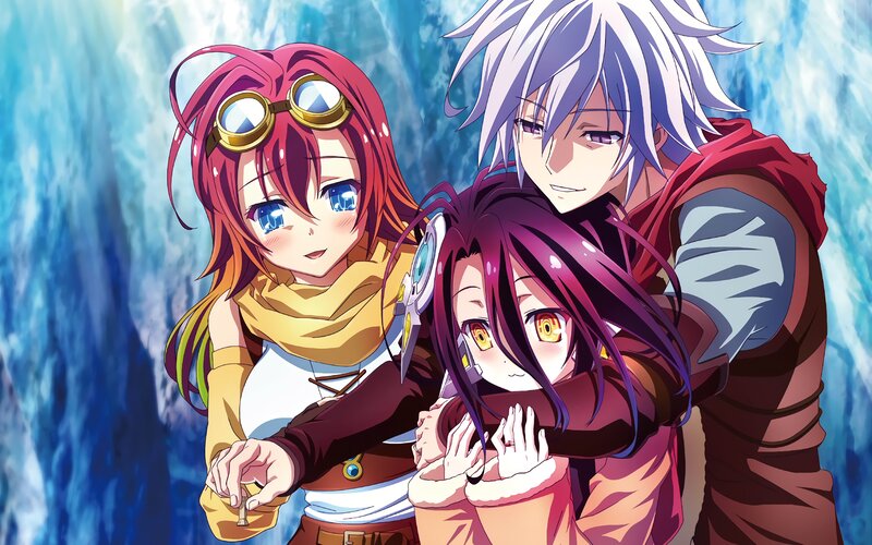 Three Anime Characters — Blue, Dramatic, Goggles