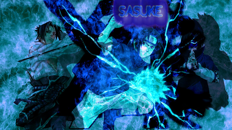 Three Anime Characters — Blue, Dramatic, Lightning