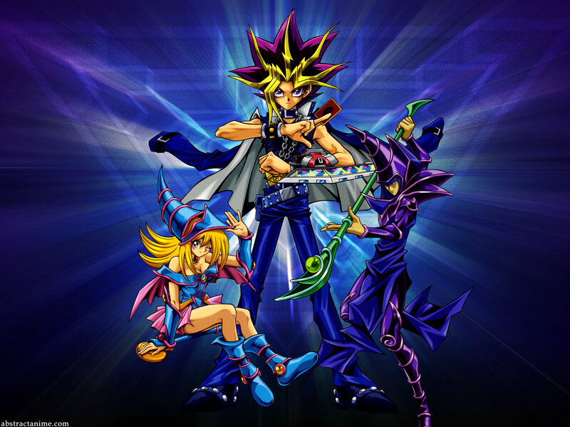 Three Anime Characters — Blue, Dramatic, Magic Staff