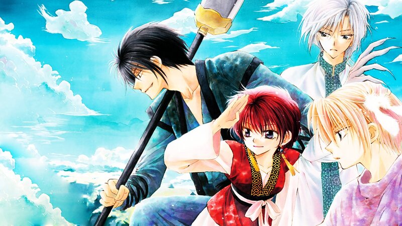 Three Anime Characters — Blue, Dramatic, Manga, Sword
