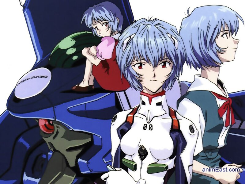 Three Anime Characters — Blue, Dramatic, Mecha