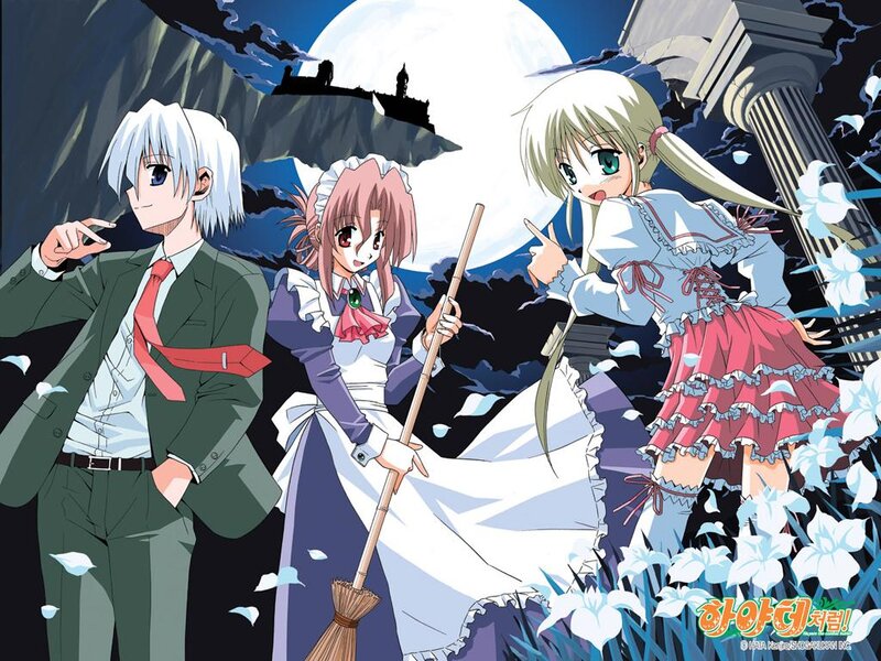 Three Anime Characters — Blue, Dramatic, Night, Moon