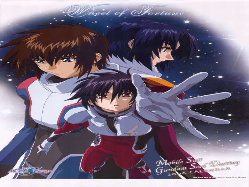 Three Anime Characters — Blue, Dramatic, Night, Space