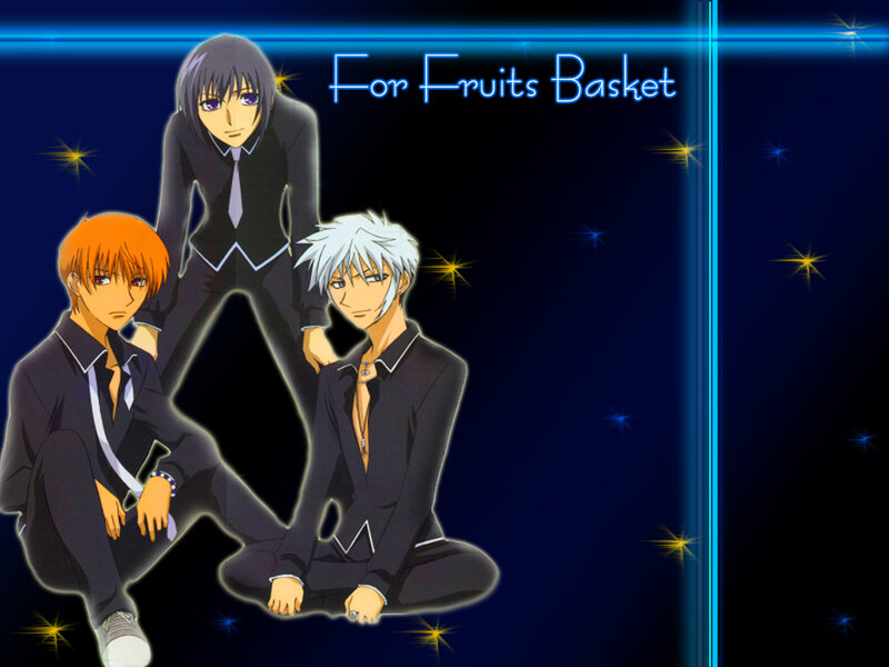 Three Anime Characters — Blue, Dramatic, Night, Suits