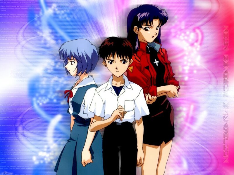 Three Anime Characters — Blue, Dramatic, School Uniforms