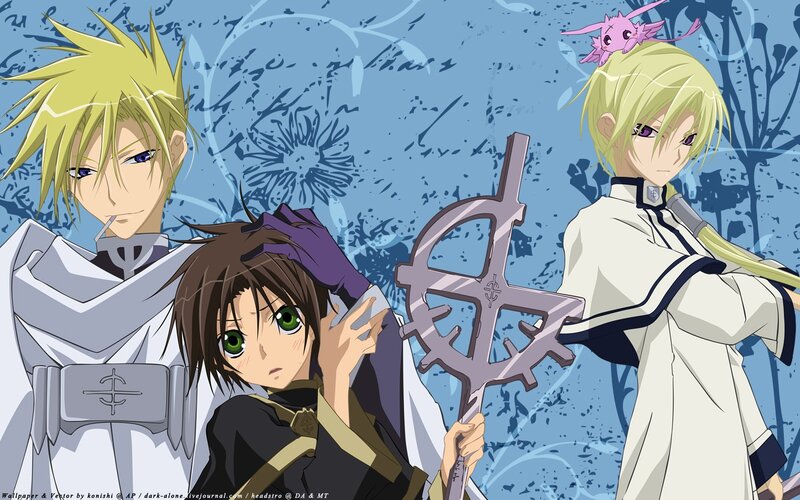 Three Anime Characters — Blue, Dramatic, Sword