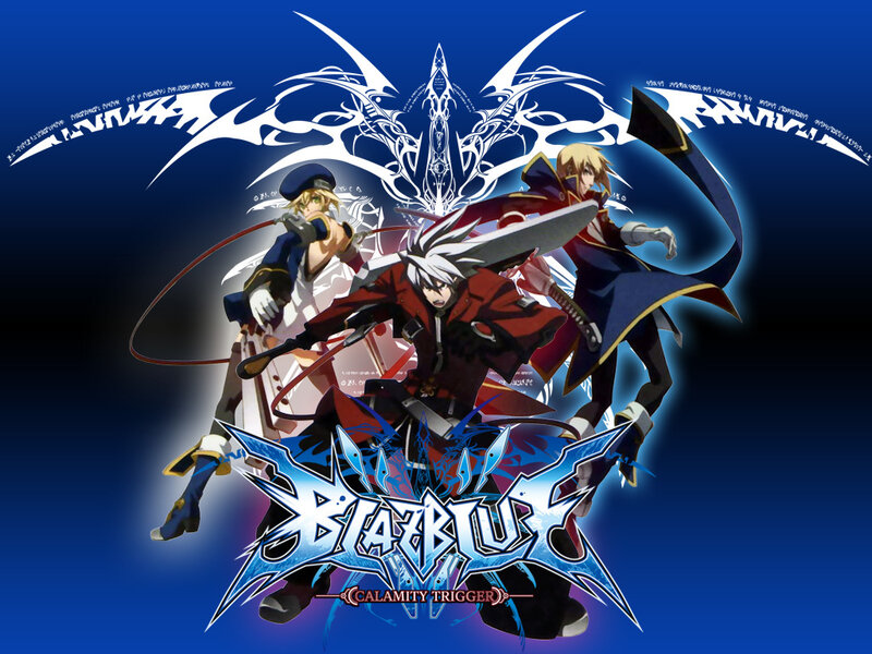 Three Anime Characters — Blue, Dramatic, Swords, Magic
