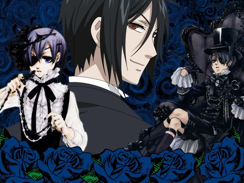 Three Anime Characters — Blue, Dramatic, Top Hat